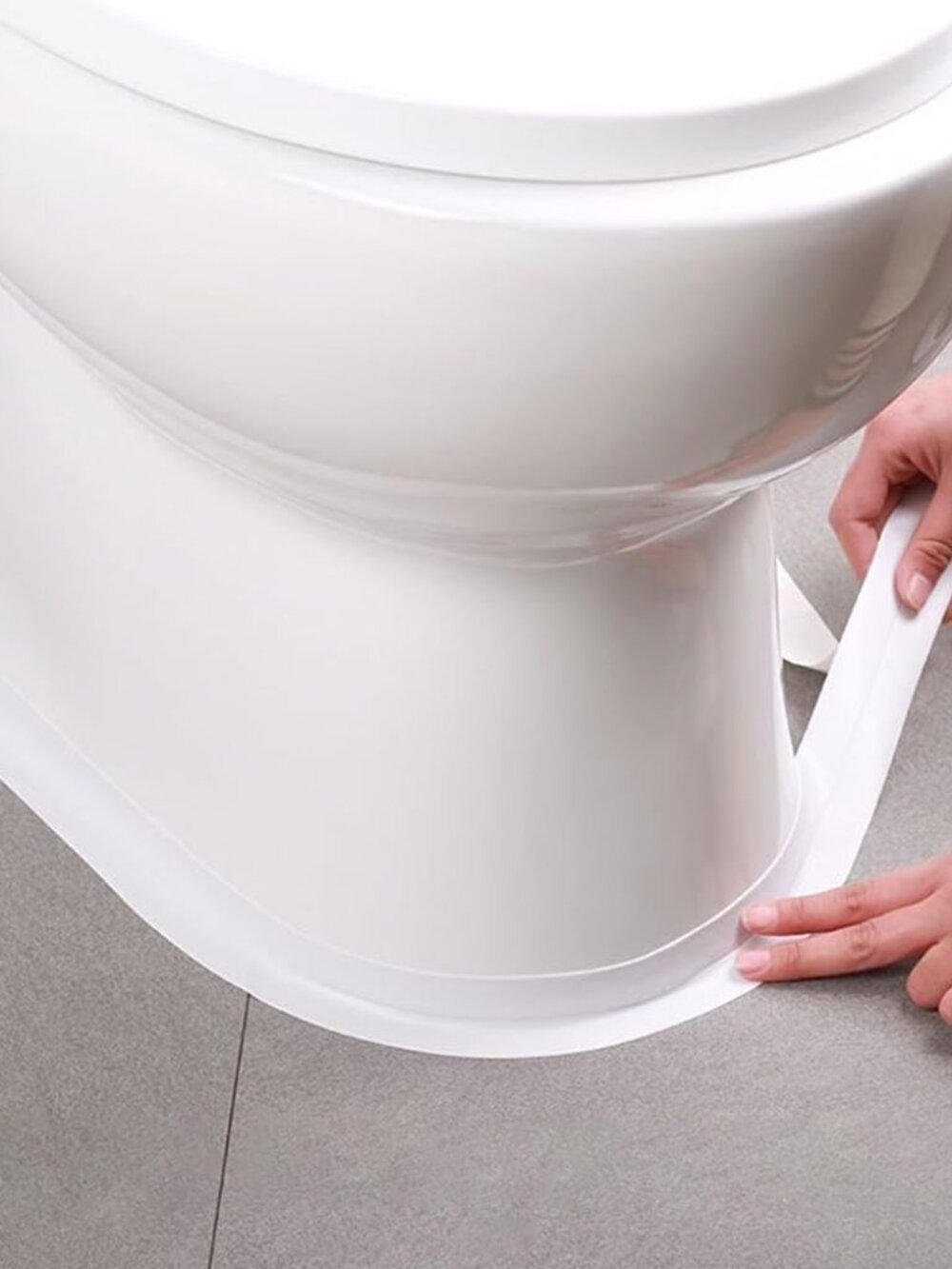 White Caulk Tape Self Adhesive Waterproof, Bathroom Peel & Stick Caulking Strip